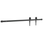 vidaXL Set uși glisante pentru dulap 91 cm oțel carbon