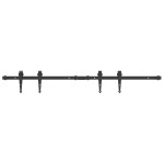 vidaXL Set uși glisante pentru dulap 122 cm oțel carbon vidaXL Set uși glisante pentru dulap 122 cm oțel carbon
