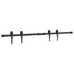 vidaXL Set uși glisante pentru dulap 122 cm oțel carbon vidaXL Set uși glisante pentru dulap 122 cm oțel carbon