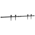 vidaXL Set uși glisante pentru dulap 122 cm oțel carbon vidaXL Set uși glisante pentru dulap 122 cm oțel carbon
