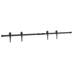 vidaXL Set uși glisante pentru dulap 152 cm oțel carbon vidaXL Set uși glisante pentru dulap 152 cm oțel carbon