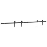 vidaXL Set uși glisante pentru dulap 152 cm oțel carbon vidaXL Set uși glisante pentru dulap 152 cm oțel carbon