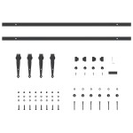 vidaXL Set uși glisante pentru dulap 183 cm oțel carbon vidaXL Set uși glisante pentru dulap 183 cm oțel carbon