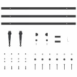 vidaXL Set uși glisante pentru dulap 244 cm oțel carbon vidaXL Set uși glisante pentru dulap 244 cm oțel carbon