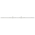 vidaXL Set piese pentru ușă glisantă, argintiu, 200 cm oțel inoxidabil vidaXL Set piese pentru ușă glisantă, argintiu, 200 cm oțel inoxidabil