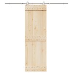 vidaXL Set piese pentru ușă glisantă, argintiu, 200 cm oțel inoxidabil vidaXL Set piese pentru ușă glisantă, argintiu, 200 cm oțel inoxidabil