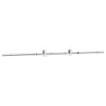 vidaXL Set piese pentru ușă glisantă, argintiu, 200 cm oțel inoxidabil vidaXL Set piese pentru ușă glisantă, argintiu, 200 cm oțel inoxidabil