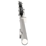 vidaXL Set piese pentru ușă glisantă, argintiu, 200 cm oțel inoxidabil vidaXL Set piese pentru ușă glisantă, argintiu, 200 cm oțel inoxidabil