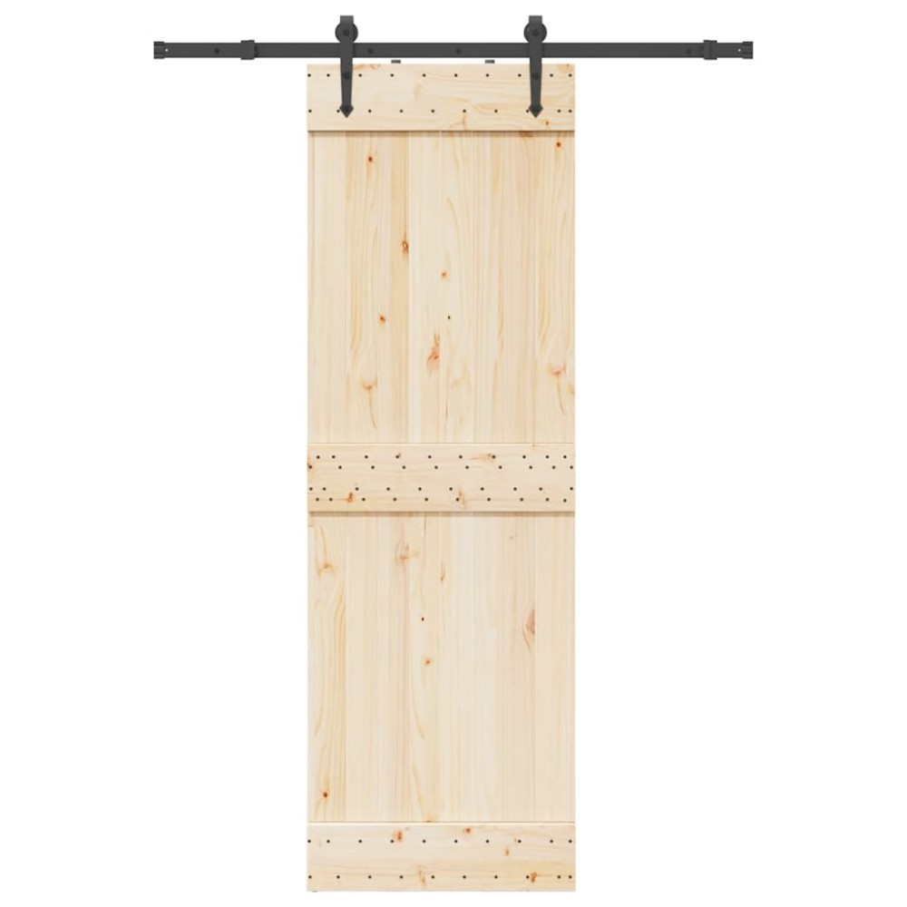 vidaXL Set feronerie pentru uși glisante, negru, 152,5 cm, oțel