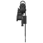vidaXL Set feronerie pentru uși glisante, negru, 213,5 cm, oțel