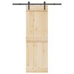 vidaXL Set feronerie pentru uși glisante, negru, 152,5 cm, oțel vidaXL Set feronerie pentru uși glisante, negru, 152,5 cm, oțel