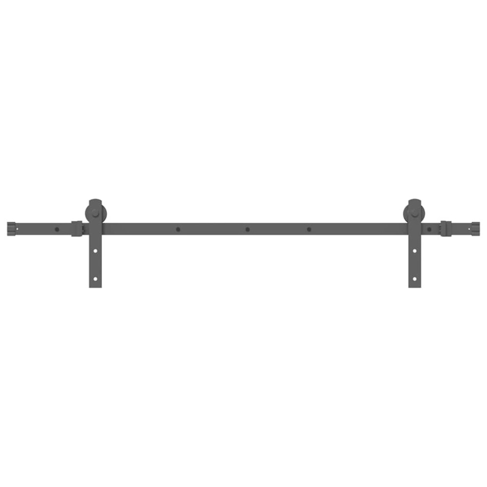 vidaXL Set feronerie pentru ușă glisantă, negru, 152 cm, oțel