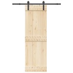 vidaXL Set feronerie pentru ușă glisantă, negru, 152 cm, oțel vidaXL Set feronerie pentru ușă glisantă, negru, 152 cm, oțel