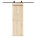 vidaXL Set feronerie pentru uși glisante, negru, 200 cm, oțel vidaXL Set feronerie pentru uși glisante, negru, 200 cm, oțel