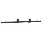 vidaXL Set feronerie pentru uși glisante, negru, 152,5 cm, oțel