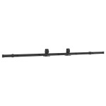 vidaXL Set feronerie pentru uși glisante, negru, 213 cm, oțel
