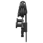 vidaXL Set feronerie pentru ușă glisantă, negru, 183 cm, oțel vidaXL Set feronerie pentru ușă glisantă, negru, 183 cm, oțel