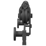 vidaXL Set feronerie pentru ușă glisantă, negru, 183 cm, oțel vidaXL Set feronerie pentru ușă glisantă, negru, 183 cm, oțel