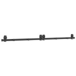 vidaXL Set feronerie pentru uși glisante, negru, 200 cm, oțel