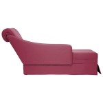 vidaXL Șezlong cu șezlong și cotieră dreaptă Wine Red Velvet vidaXL Șezlong cu șezlong și cotieră dreaptă Wine Red Velvet