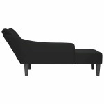 vidaXL Sezlong cu cotiera dreapta catifea neagra vidaXL Sezlong cu cotiera dreapta catifea neagra