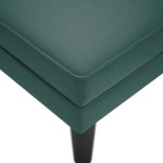 vidaXL Șezlong cu pernă și cotieră dreapta, verde închis, catifea vidaXL Șezlong cu pernă și cotieră dreapta, verde închis, catifea