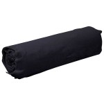 vidaXL Membrană geotextilă, negru, 1 x 10 m, fibră de poliester