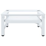 vidaXL Suport mașină de spălat cu raft retractabil, alb vidaXL Suport mașină de spălat cu raft retractabil, alb