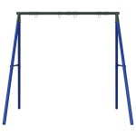 vidaXL Cadru balansoar de exterior 4 cârlige de agățat, albastru, oțel vidaXL Cadru balansoar de exterior 4 cârlige de agățat, albastru, oțel