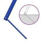 vidaXL Cadru balansoar de exterior 4 cârlige de agățat, albastru, oțel vidaXL Cadru balansoar de exterior 4 cârlige de agățat, albastru, oțel
