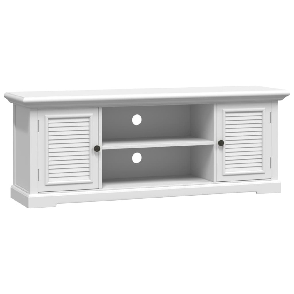 vidaXL Dulap TV, alb, 110x30x41 cm, lemn prelucrat
