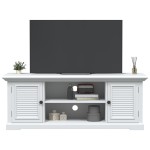 vidaXL Dulap TV, alb, 110x30x41 cm, lemn prelucrat vidaXL Dulap TV, alb, 110x30x41 cm, lemn prelucrat