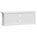 vidaXL Dulap TV, alb, 110x30x41 cm, lemn prelucrat vidaXL Dulap TV, alb, 110x30x41 cm, lemn prelucrat