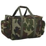 vidaXL Geantă de pescuit, verde camuflaj, țesătură oxford impermeabilă vidaXL Geantă de pescuit, verde camuflaj, țesătură oxford impermeabilă