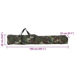vidaXL Geantă pentru undiță, verde camuflaj, 150 cm, țesătură oxford vidaXL Geantă pentru undiță, verde camuflaj, 150 cm, țesătură oxford