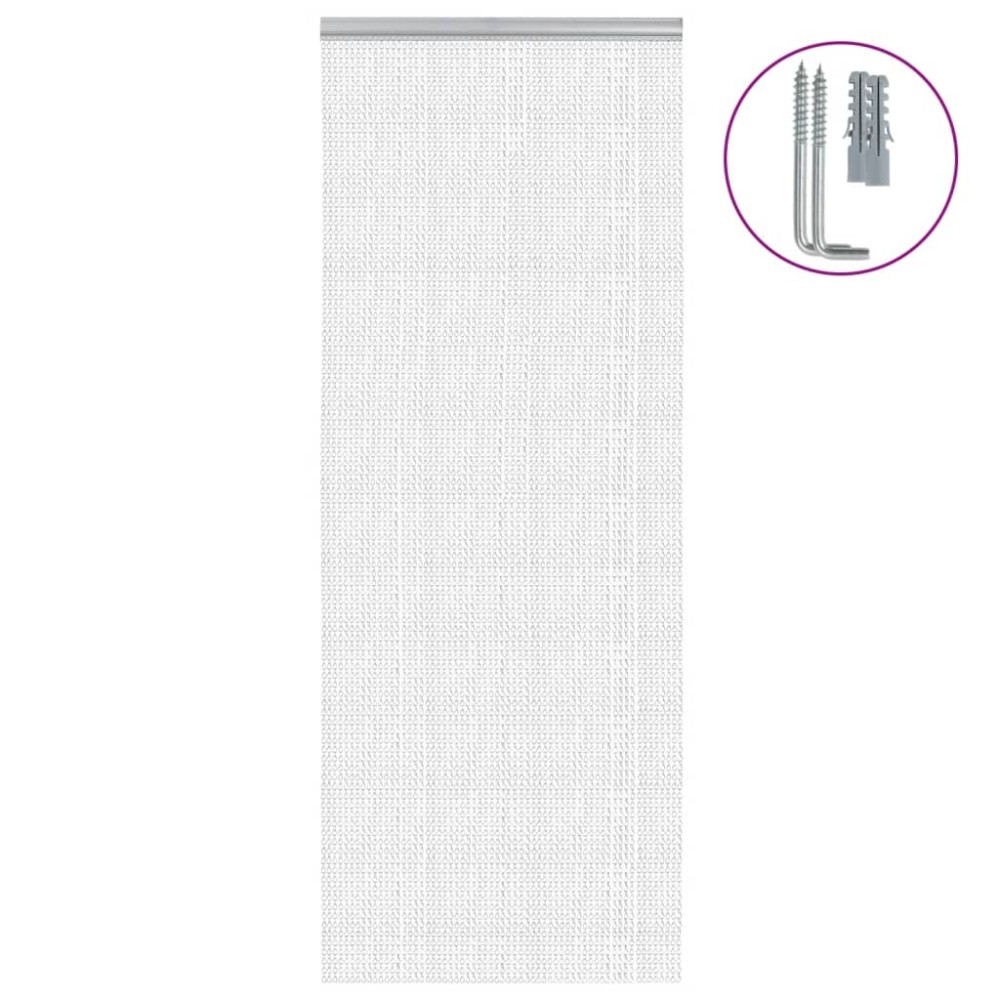 vidaXL Paravan de ușă cu lanț, 80x212 cm, aluminiu