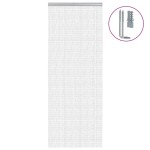 vidaXL Paravan de ușă cu lanț, 80x212 cm, aluminiu