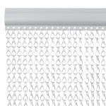 vidaXL Paravan de ușă cu lanț, 80x221 cm, aluminiu