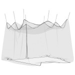 vidaXL Plasă de țânțari pentru exterior 220 ochiuri neagră 300x300x250 cm