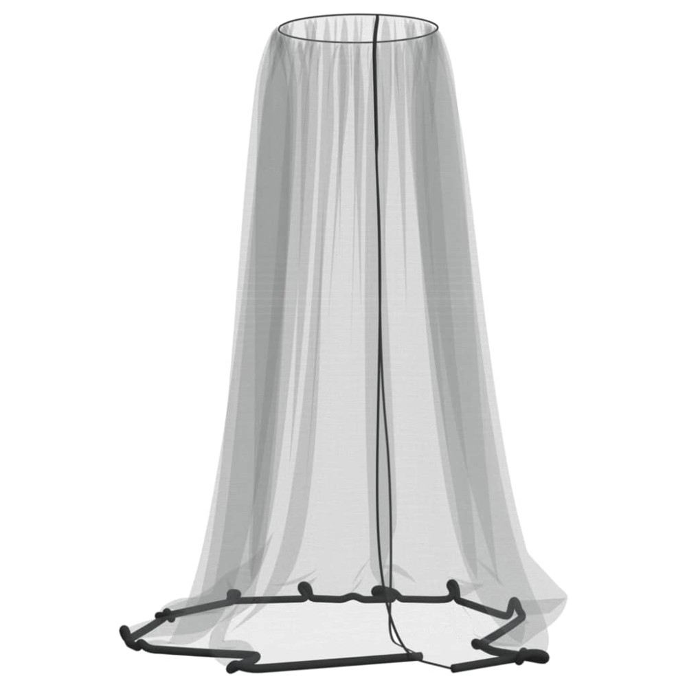 vidaXL Plasa de tantari pentru umbrela 220 ochiuri negru Φ300x230 cm