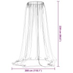 vidaXL Plasa de tantari pentru umbrela 220 ochiuri negru Φ300x230 cm vidaXL Plasa de tantari pentru umbrela 220 ochiuri negru Φ300x230 cm