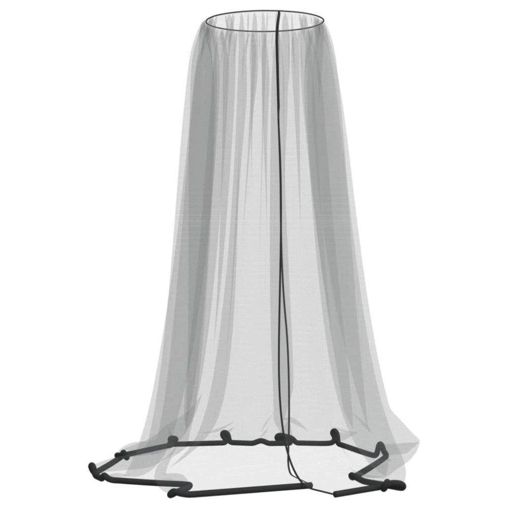 vidaXL Plasa de tantari pentru umbrela 220 ochiuri negru Φ330x250 cm