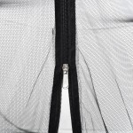 vidaXL Plasa țânțari Mongolia cu uși, 220 ochiuri negru 200x120x130 cm vidaXL Plasa țânțari Mongolia cu uși, 220 ochiuri negru 200x120x130 cm