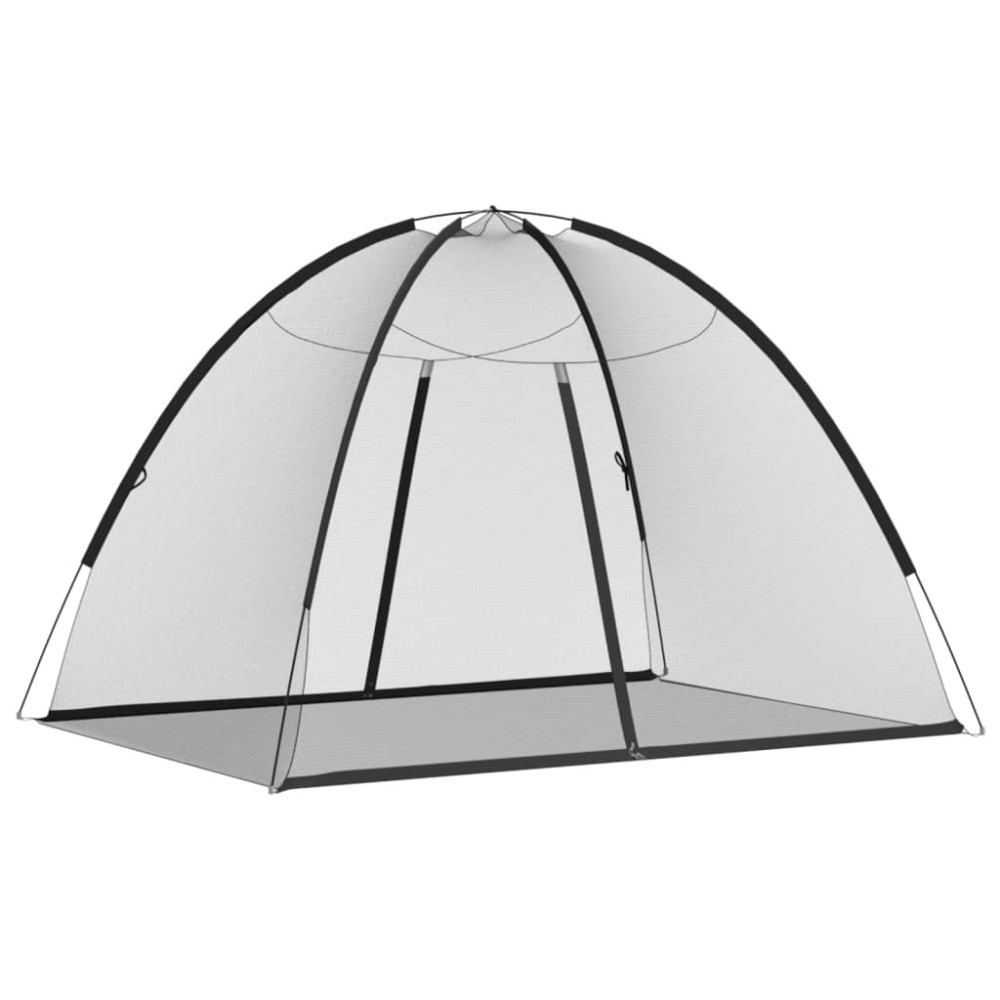 vidaXL Plasa țânțari Mongolia cu uși, 220 ochiuri negru 200x150x140 cm