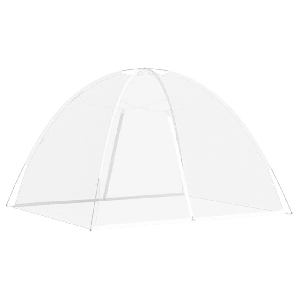 vidaXL Plasa țânțari Mongolia cu uși, 220 ochiuri alb 200x180x135 cm
