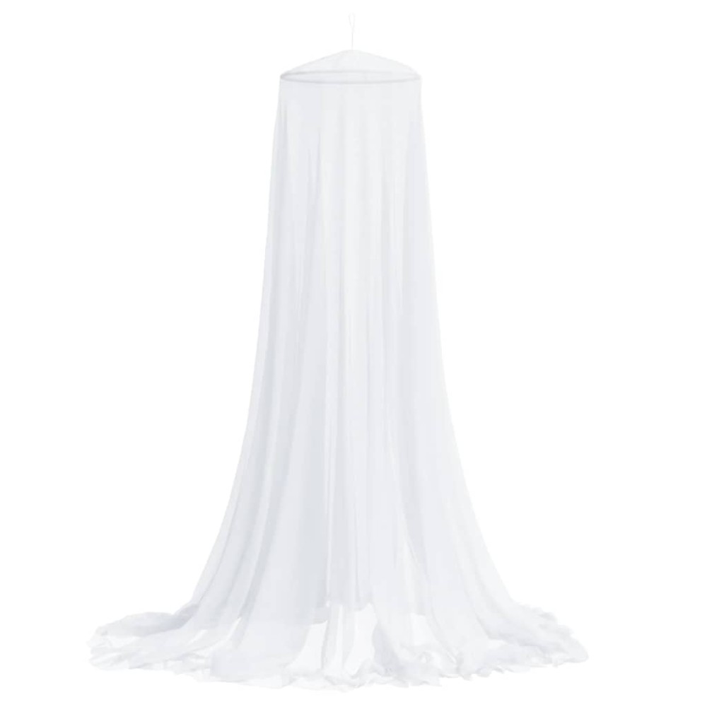 vidaXL Plasa de tantari pentru pat 220 ochiuri alb 56x56x220 cm