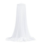 vidaXL Plasa de tantari pentru pat 220 ochiuri alb 56x56x220 cm vidaXL Plasa de tantari pentru pat 220 ochiuri alb 56x56x220 cm