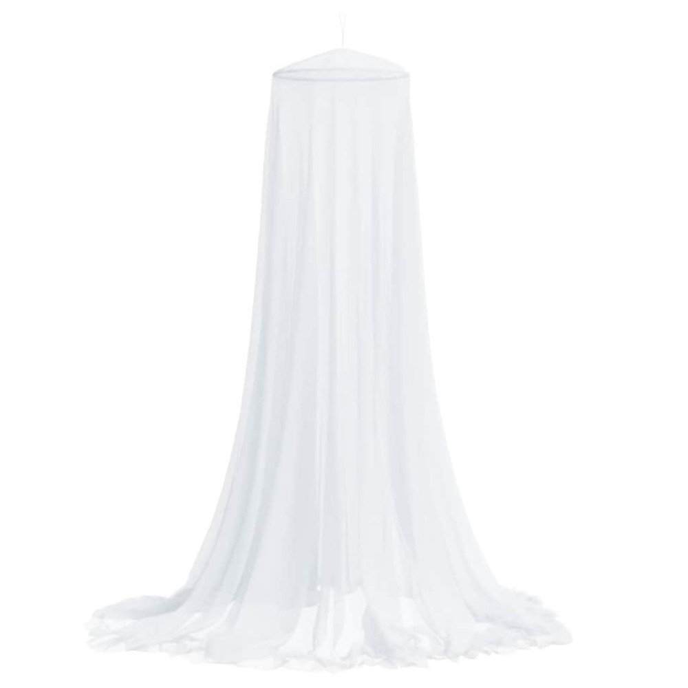 vidaXL Plasa de tantari pentru pat 220 ochiuri alb 56x56x220 cm