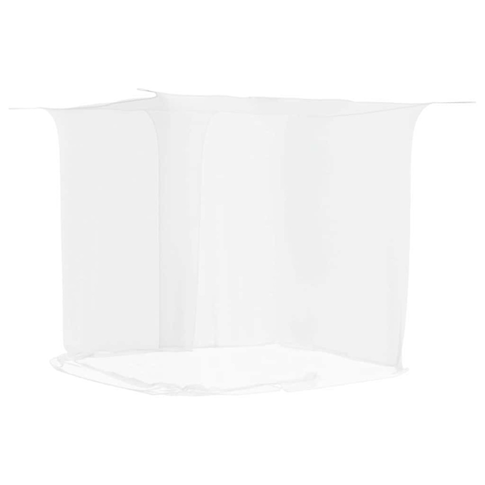 vidaXL Plasa de tantari suspendata 156 ochiuri alb 220x100x150 cm