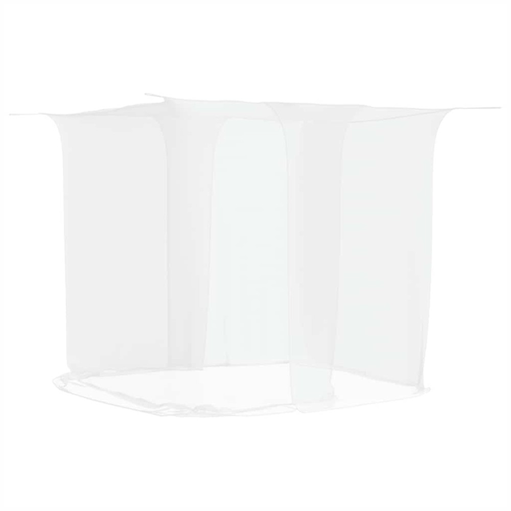 vidaXL Plasa de tantari suspendata 156 ochiuri alb 220x150x180 cm